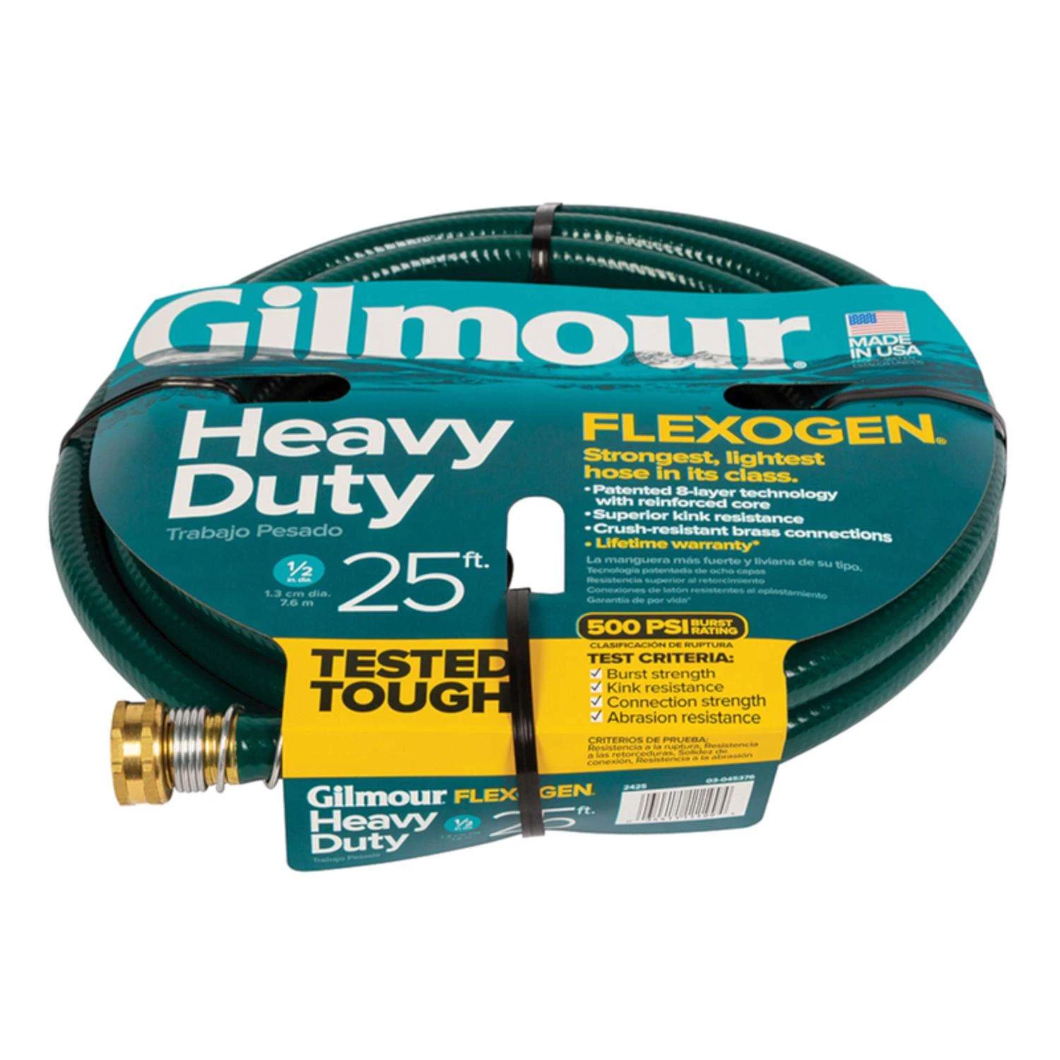 Gilmour Flexogen 1/2 In. D X 25 Ft. L Heavy Duty Garden Hose 3 Gilmour Flexogen 1/2 In. D X 25 Ft. L Heavy Duty Garden Hose - Image 3