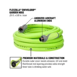 Flexzilla SwivelGrip 5/8 In. D X 25 Ft. L Medium Duty Garden Hose -Toro Shop cc49455c 17ee 4e17 bb69 7b4c635004cf