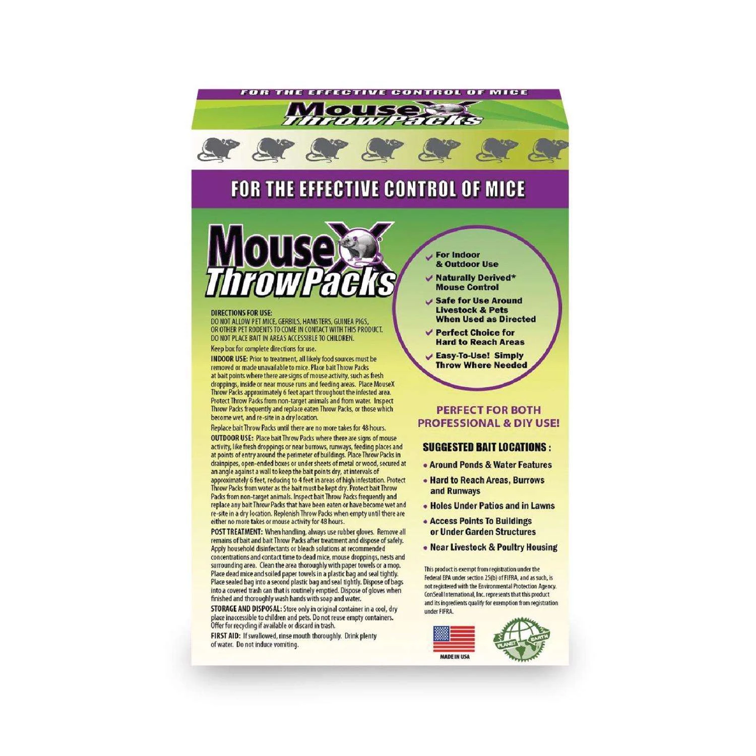 MouseX Non-Toxic Bait Pellet Throw Pack For Mice 12 Oz 6 Pk 2 MouseX Non-Toxic Bait Pellet Throw Pack For Mice 12 Oz 6 Pk - Image 2