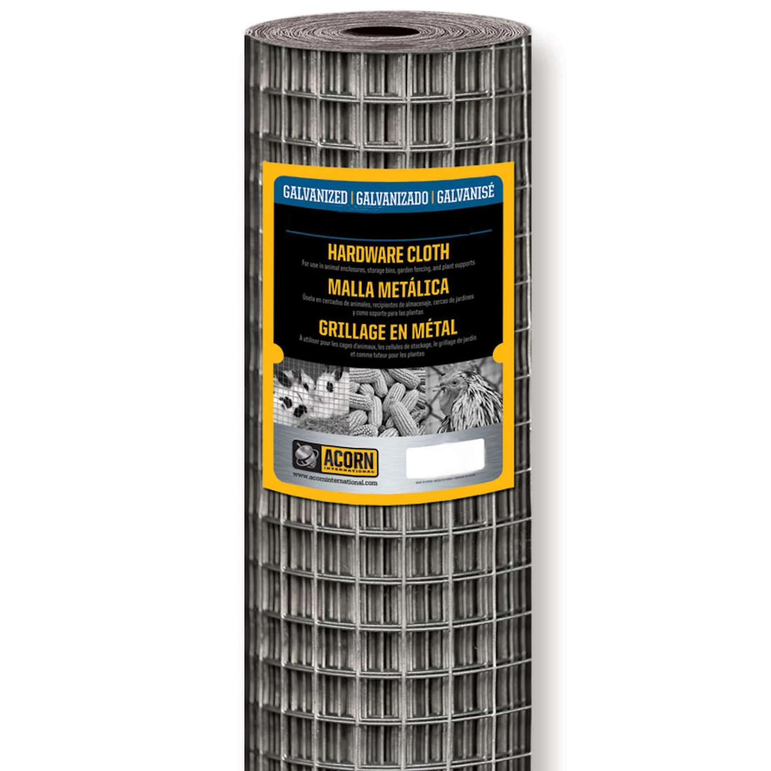 Acorn International 36 In. H X 50 Ft. L Galvanized Steel Hardware Cloth 1/4 In. 1 Acorn International 36 In. H X 50 Ft. L Galvanized Steel Hardware Cloth 1/4 In.