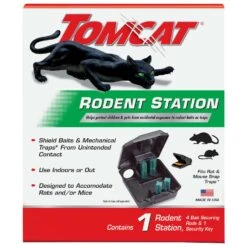 Tomcat Rodent Bait Station Blocks For Mice And Rats 1 Pk