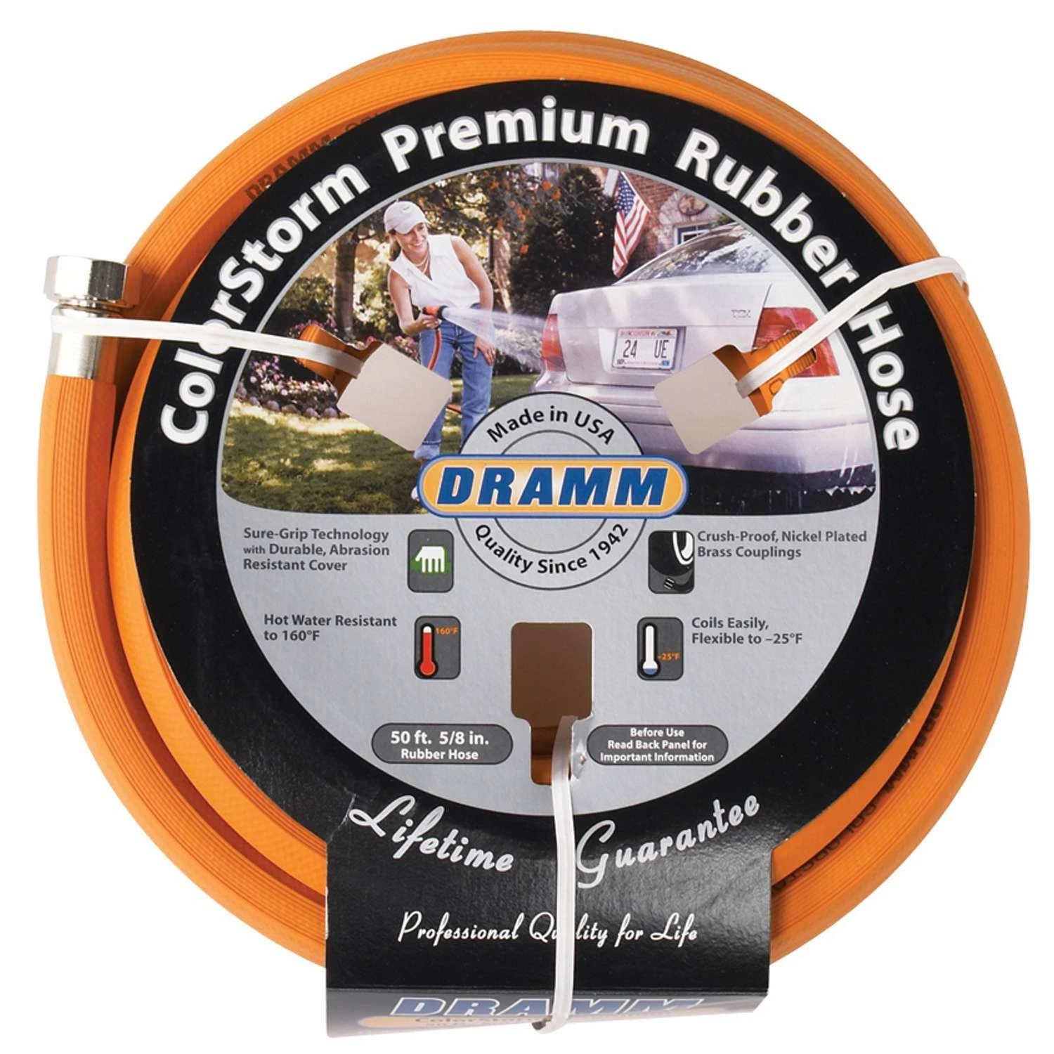 Dramm ColorStorm 5/8 In. D X 50 Ft. L Heavy Duty Premium Grade Garden Hose 2 Dramm ColorStorm 5/8 In. D X 50 Ft. L Heavy Duty Premium Grade Garden Hose - Image 2