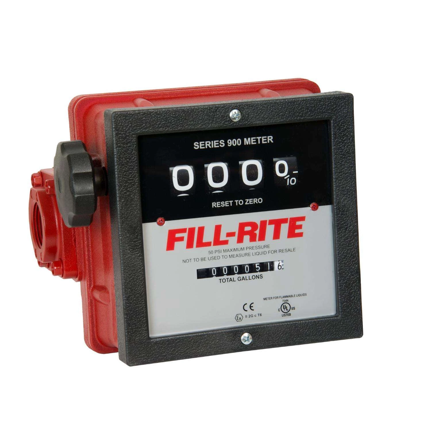 Fill-Rite Aluminum 4-Wheel Mechanical Meter 40 Gpm 1 Fill-Rite Aluminum 4-Wheel Mechanical Meter 40 Gpm