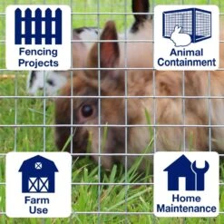 IronRidge 24 In. H X 15 Ft. L Galvanized Steel Welded Wire Fence 1 In. -Toro Shop e2ac2774 a1b6 494b a919 12e6cb07ec08