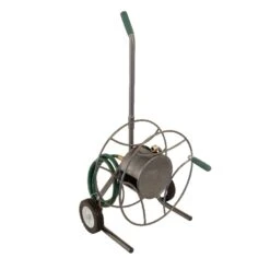 Lewis 100 Ft. Silver Wall Mounted Hose Reel
