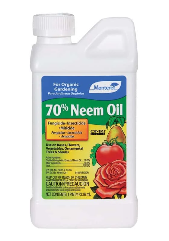 Monterey 70% Neem Oil Organic Insect Killer Liquid Concentrate 1 Pt 1 Monterey 70% Neem Oil Organic Insect Killer Liquid Concentrate 1 Pt