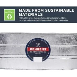 Behrens 16 Gal Steel Tub Oval 15 Behrens 16 Gal Steel Tub Oval -Toro Shop f56758f2 bb4a 4470 add0 38f3ae0b1487
