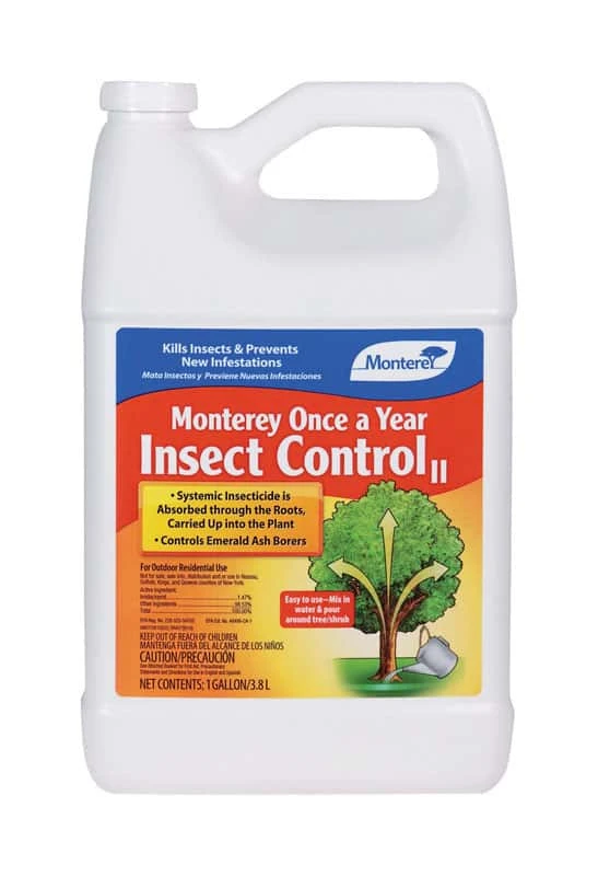 Monterey Once A Year Insect Control II Systemic Insecticide Liquid Concentrate 1 Gal 1 Monterey Once A Year Insect Control II Systemic Insecticide Liquid Concentrate 1 Gal